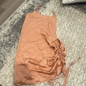 mini shein soft pink dress